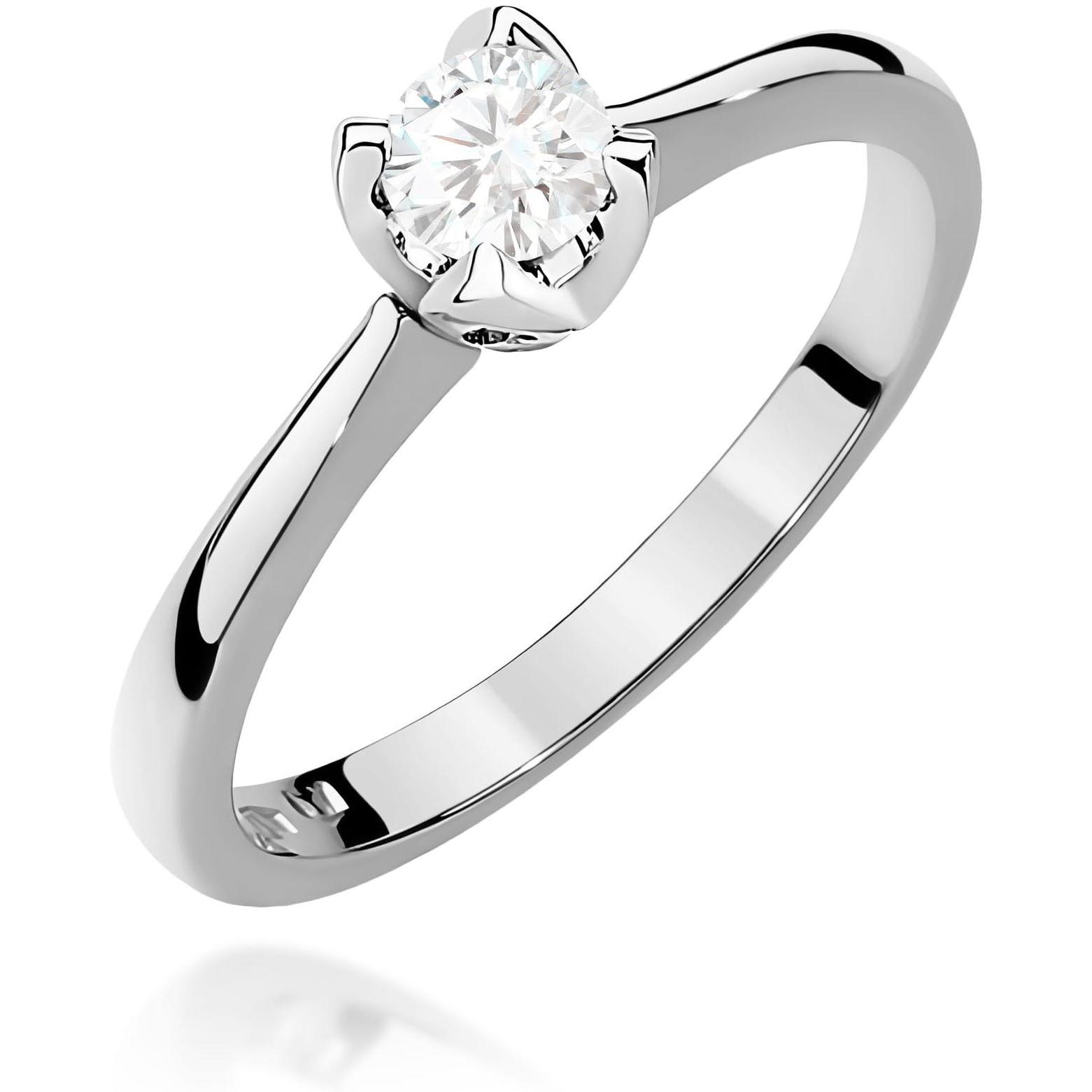 Zaręczynowy pierścionek z białego złota z brylantem 0,30 ct Best Diamonds B0094-PI-AUB-DIW-06-OK 