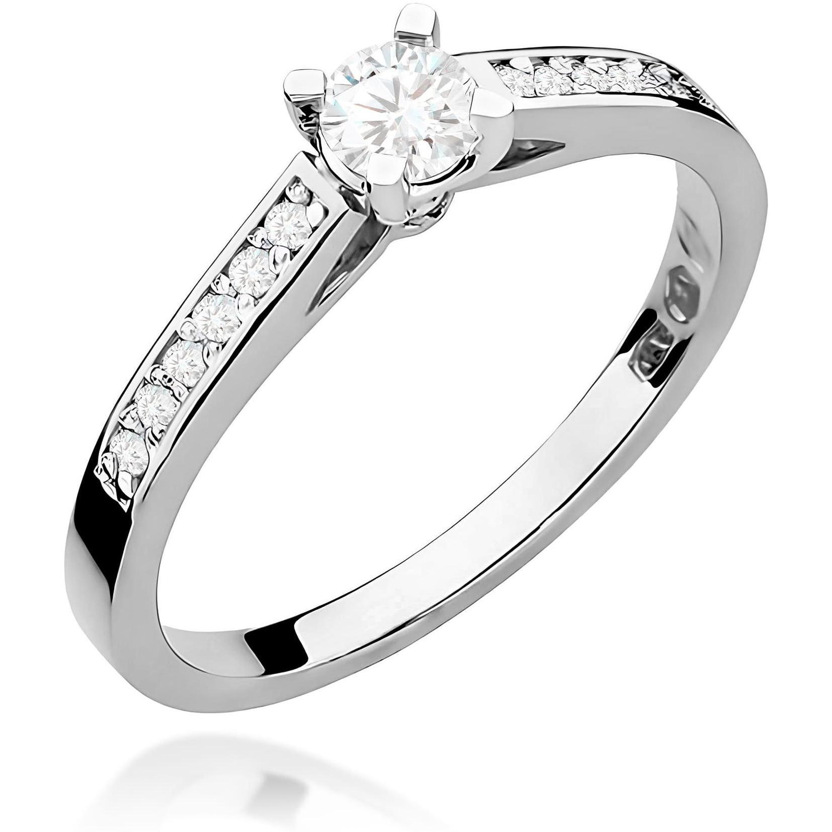 Pierścionek zaręczynowy z białego złota z diamentem laboratoryjnym 0,30 ct Best Diamonds B0104-PI-AUB-LDW-02-OK 