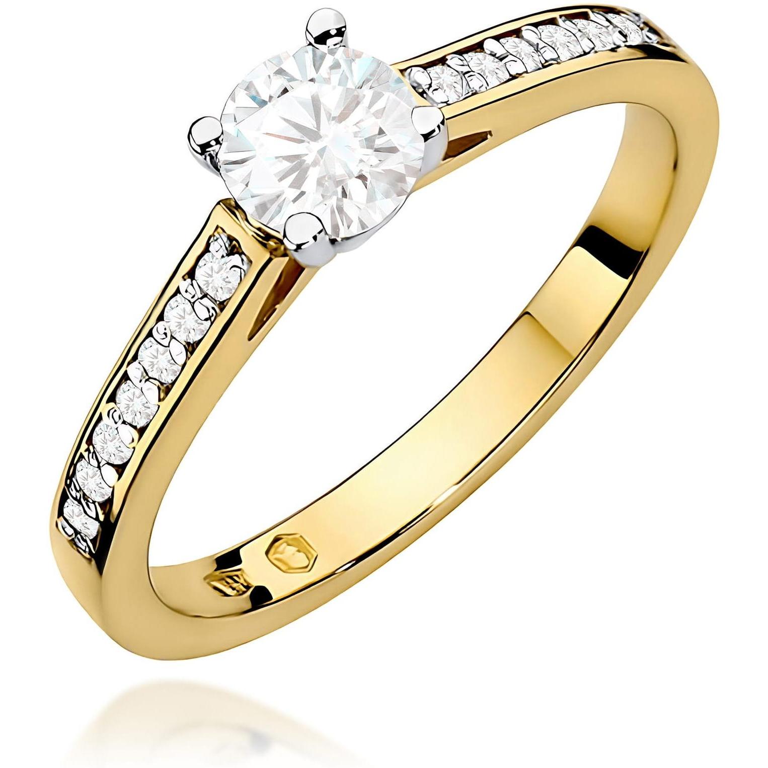 Pierścionek z żółtego złota próby 585 z diamentem 0,50 ct Best Diamonds B0104-PI-AUZ-DIW-04-OK 