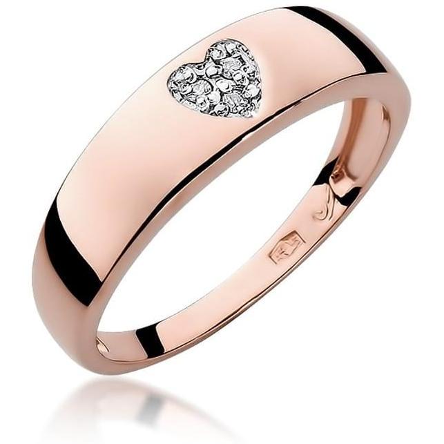 Pierścionek z różowego złota próby 585 z diamentami Best Diamonds B0128-PI-AUR-DIW-02-00 