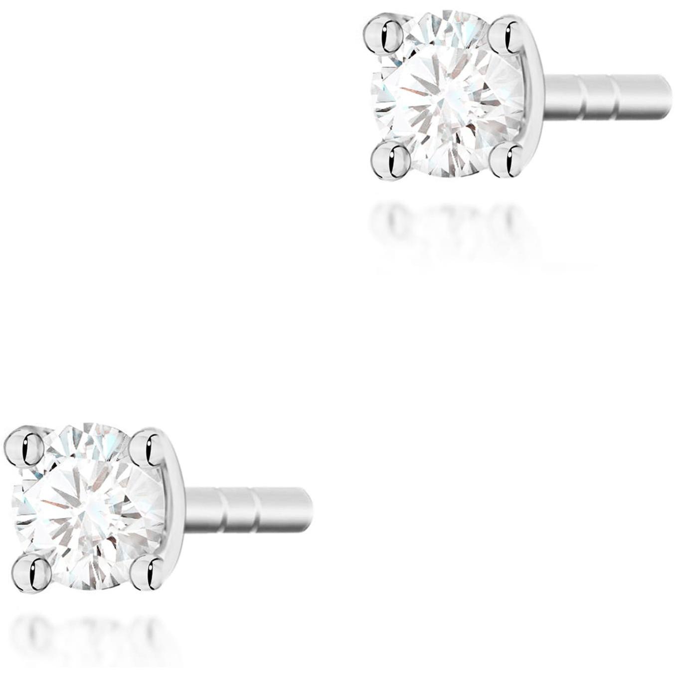 Klasyczne kolczyki z brylantami 0,08 ct z białego złota basic Best Diamonds B0132-KO-AUB-DIW-02-OK 