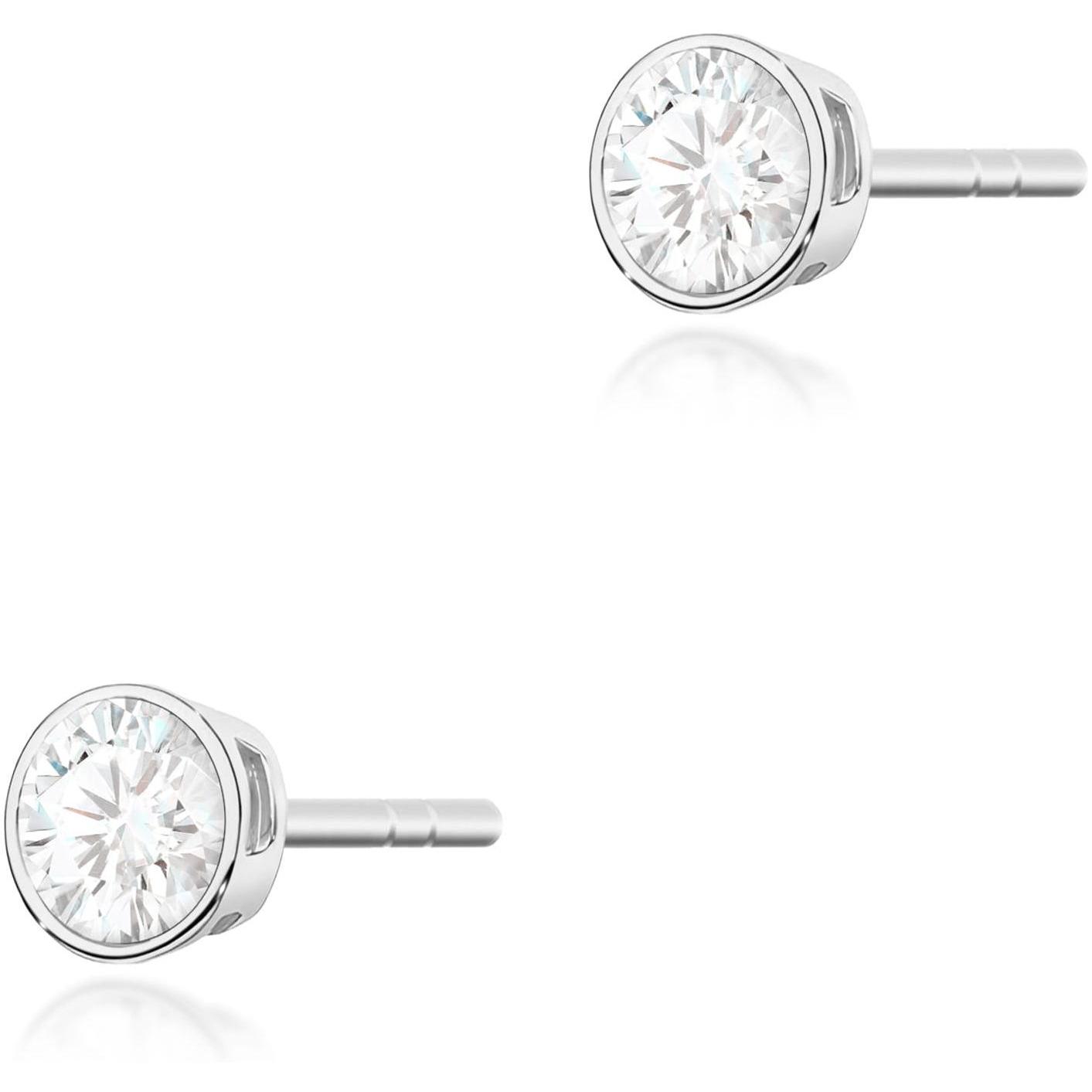 Delikatne kolczyki z białego złota z brylantami 0,20 ct basic Best Diamonds B0134-KO-AUB-DIW-02-OK 