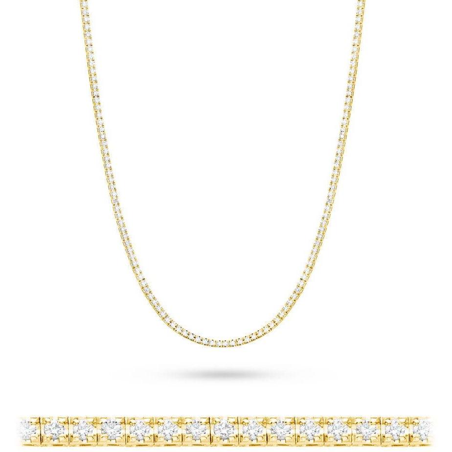Naszyjnik z żółtego złota próby 585 z diamentami Best Diamonds B0152-NA-AUZ-DIW-04-00 
