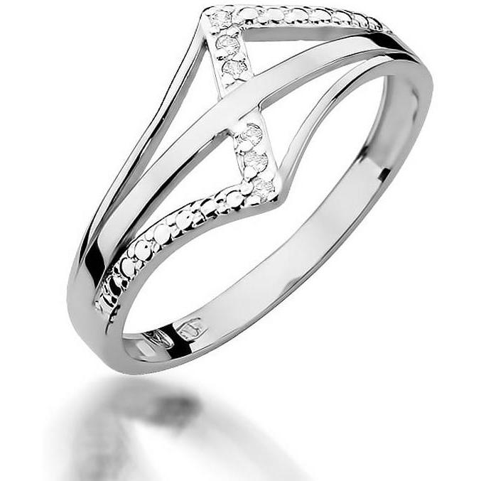 Pierścionek z białego złota z brylantami 0,03 ct Best Diamonds B0228-PI-AUB-DIW-02-00 