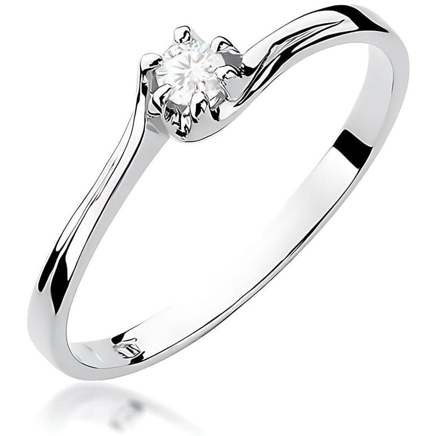 Zaręczynowy pierścionek z białego złota z brylantem 0,10 ct Best Diamonds B0326-PI-AUB-DIW-02-OK 