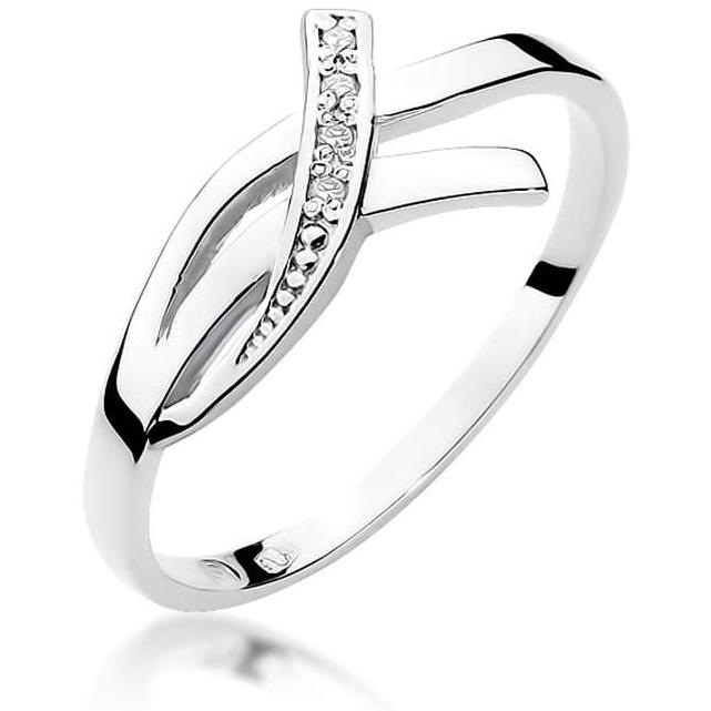Pierścionek z białego złota z brylantami 0,02 ct Best Diamonds B0358-PI-AUB-DIW-02-00 