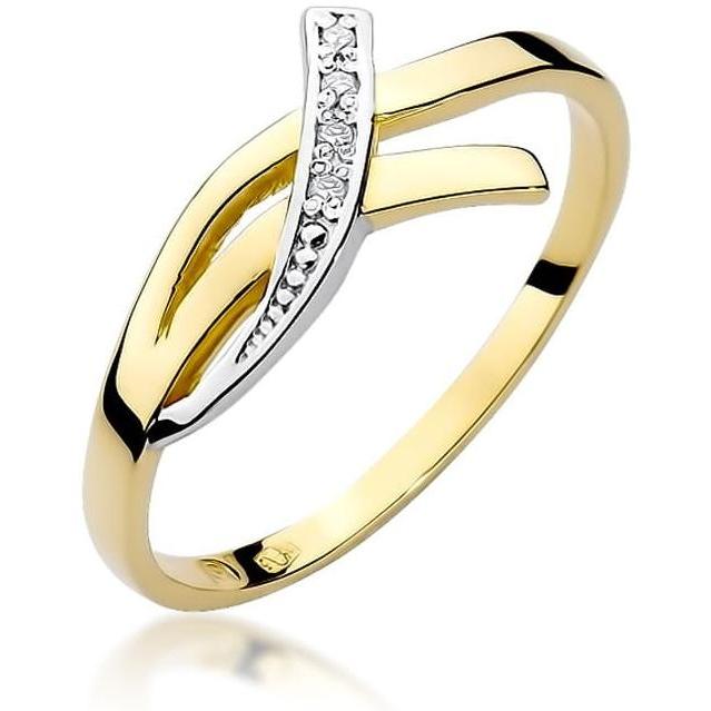 Złoty pierścionek 585 z brylantami 0,02 ct Best Diamonds B0358-PI-AUZ-DIW-02-00 