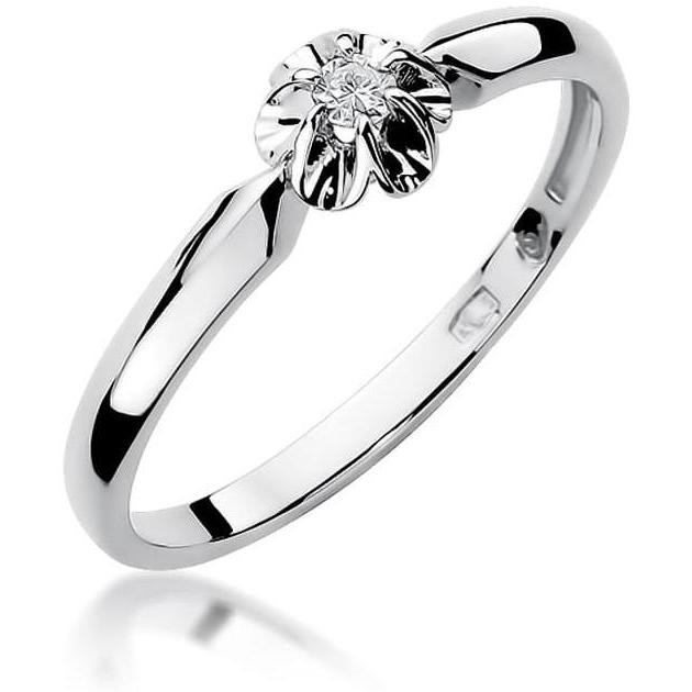 Zaręczynowy pierścionek z białego złota z brylantem 0,04 ct Best Diamonds B0374-PI-AUB-DIW-02-OK 