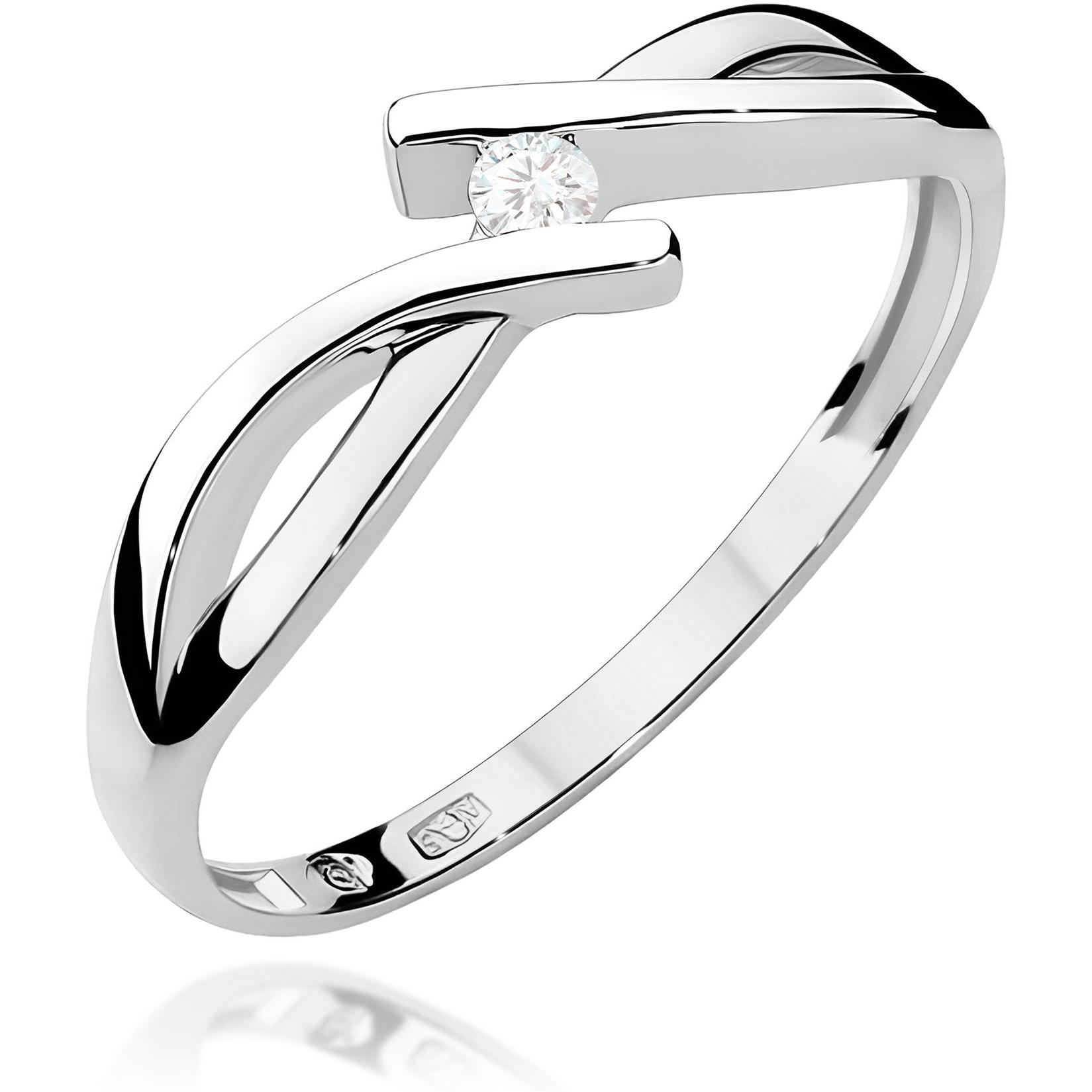 Zaręczynowy pierścionek z białego złota z brylantem 0,04 ct Best Diamonds B0382-PI-AUB-DIW-02-OK 