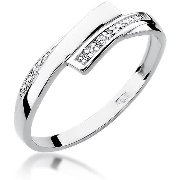 Pierścionek z białego złota z brylantami 0,02 ct Best Diamonds B0392-PI-AUB-DIW-02-00 