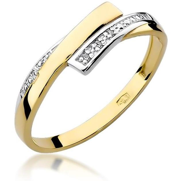 Złoty pierścionek 585 z brylantami 0,02 ct Best Diamonds B0392-PI-AUZ-DIW-02-00 