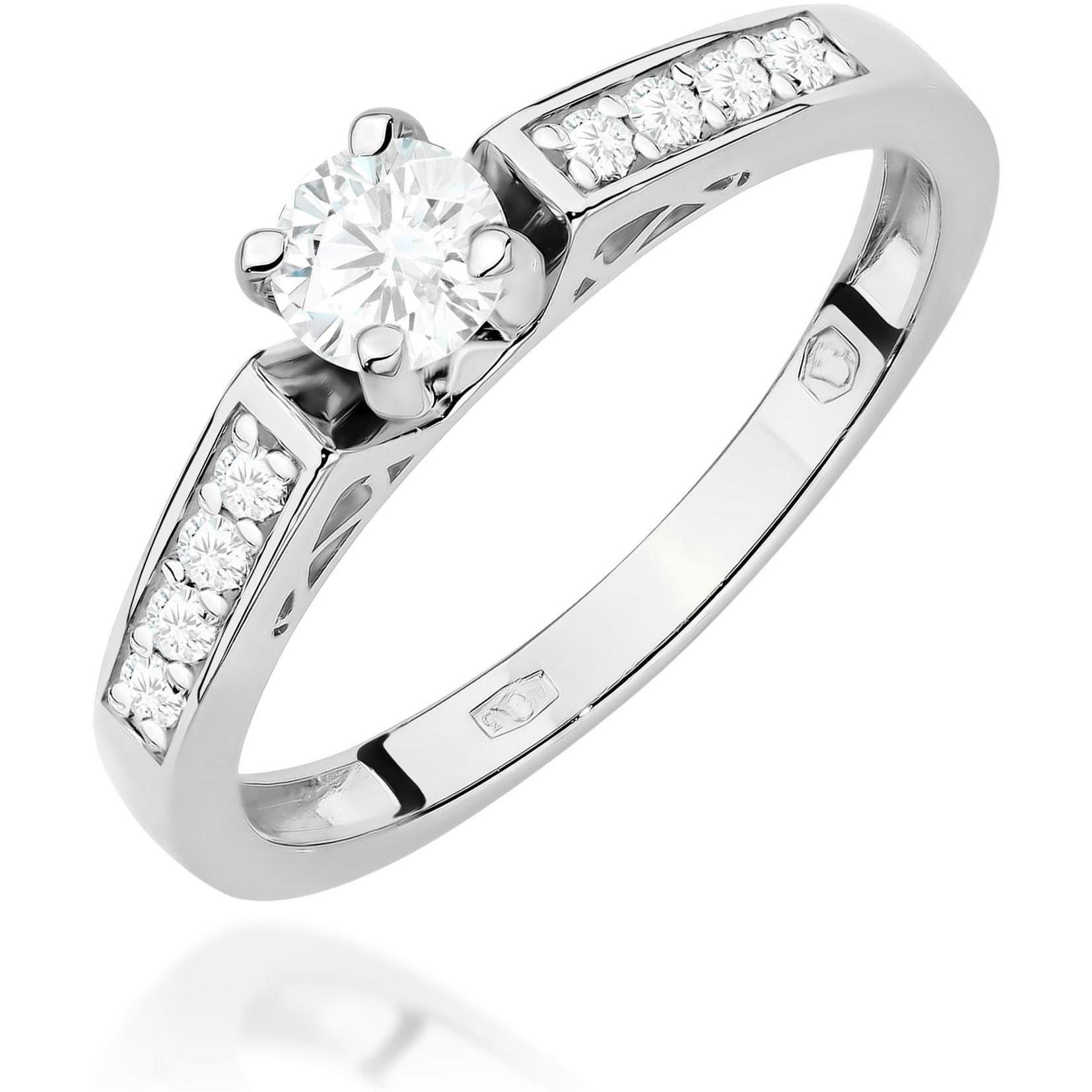 Pierścionek zaręczynowy z białego złota z brylantami 0,42 ct Best Diamonds B0396-PI-AUB-DIW-02-OK 