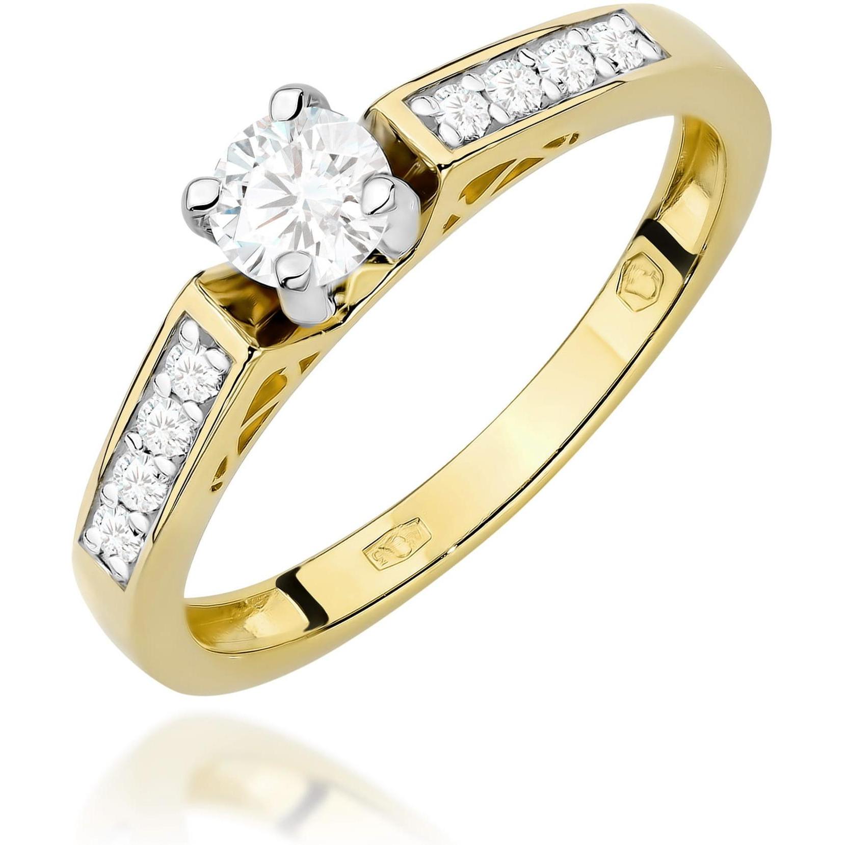 Pierścionek zaręczynowy ze złota z diamentem laboratoryjnym 0,30 ct Best Diamonds B0396-PI-AUZ-LDW-02-OK 