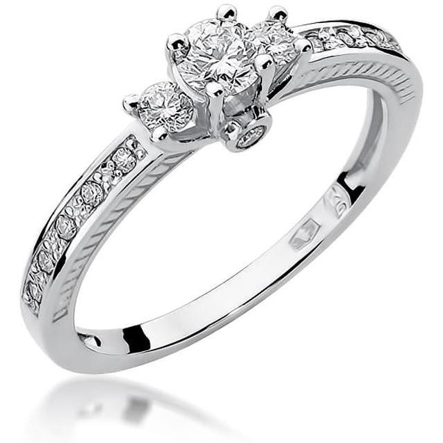 Pierścionek zaręczynowy z białego złota z brylantami 0,42 ct Best Diamonds B0398-PI-AUB-DIW-02-OK 