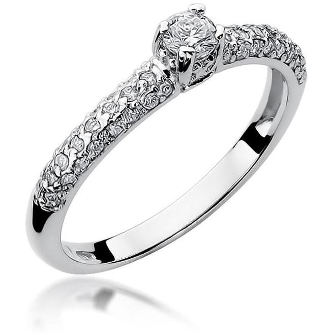 Pierścionek zaręczynowy z białego złota z brylantami 0,36 ct Best Diamonds B0400-PI-AUB-DIW-02-OK 