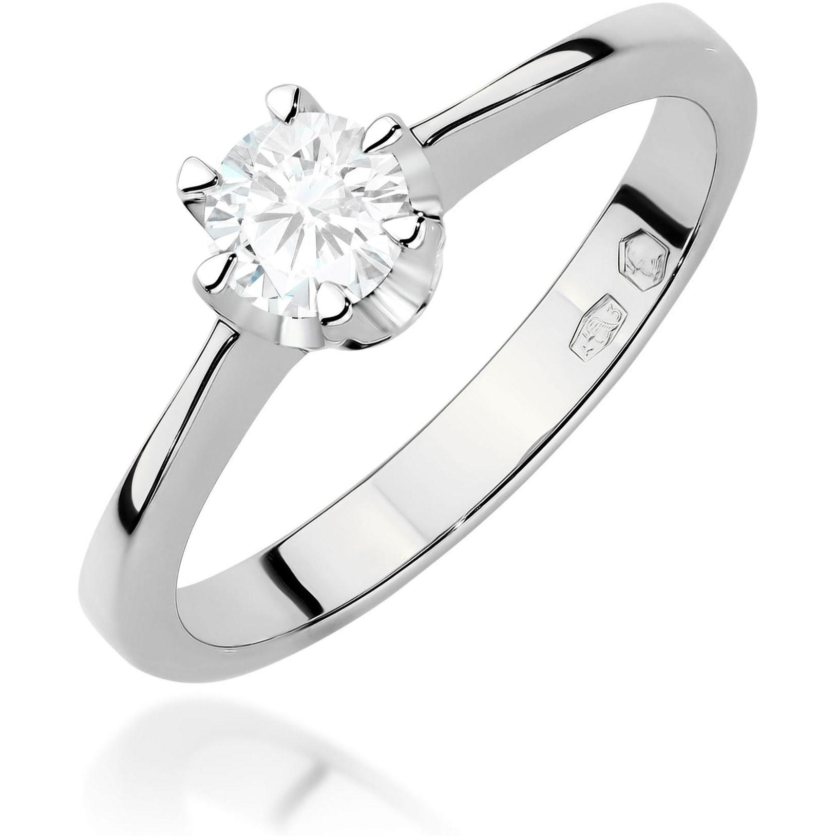 Zaręczynowy pierścionek z białego złota z brylantem 0,25 ct Best Diamonds B0440-PI-AUB-DIW-12-OK 