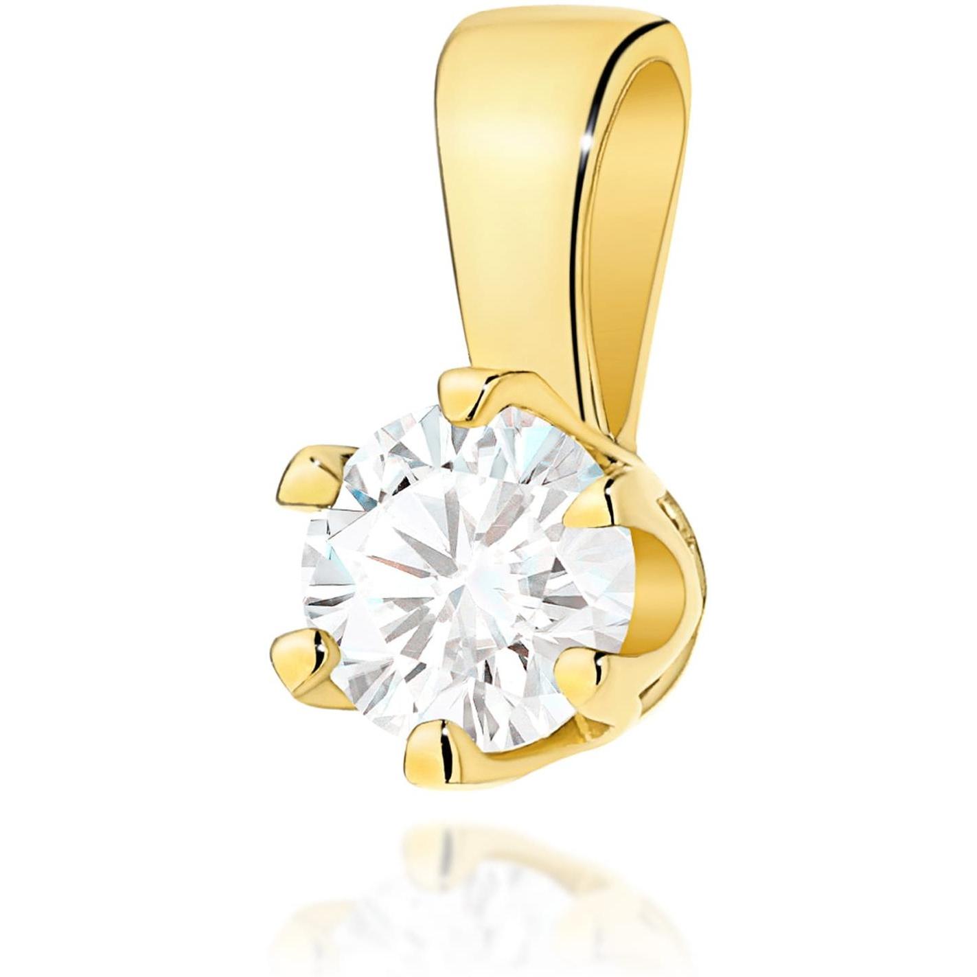 Zawieszka z żółtego złota próby 585 z diamentem laboratoryjnym 0,30 ct Best Diamonds B0440-ZA-AUZ-LDW-02-OK 