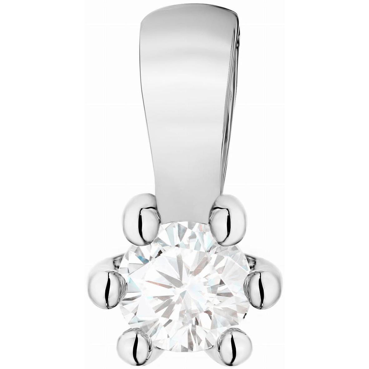 Klasyczna zawieszka z białego złota z diamentem laboratoryjnym 0,10 ct Best Diamonds B0444-ZA-AUB-LDW-04-OK 