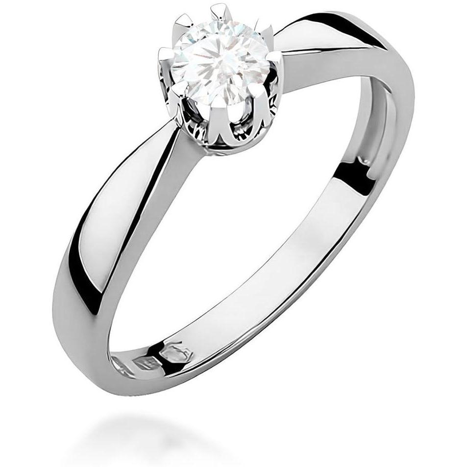 Zaręczynowy pierścionek z białego złota z brylantem 0,25 ct Best Diamonds B0456-PI-AUB-DIW-08-OK 