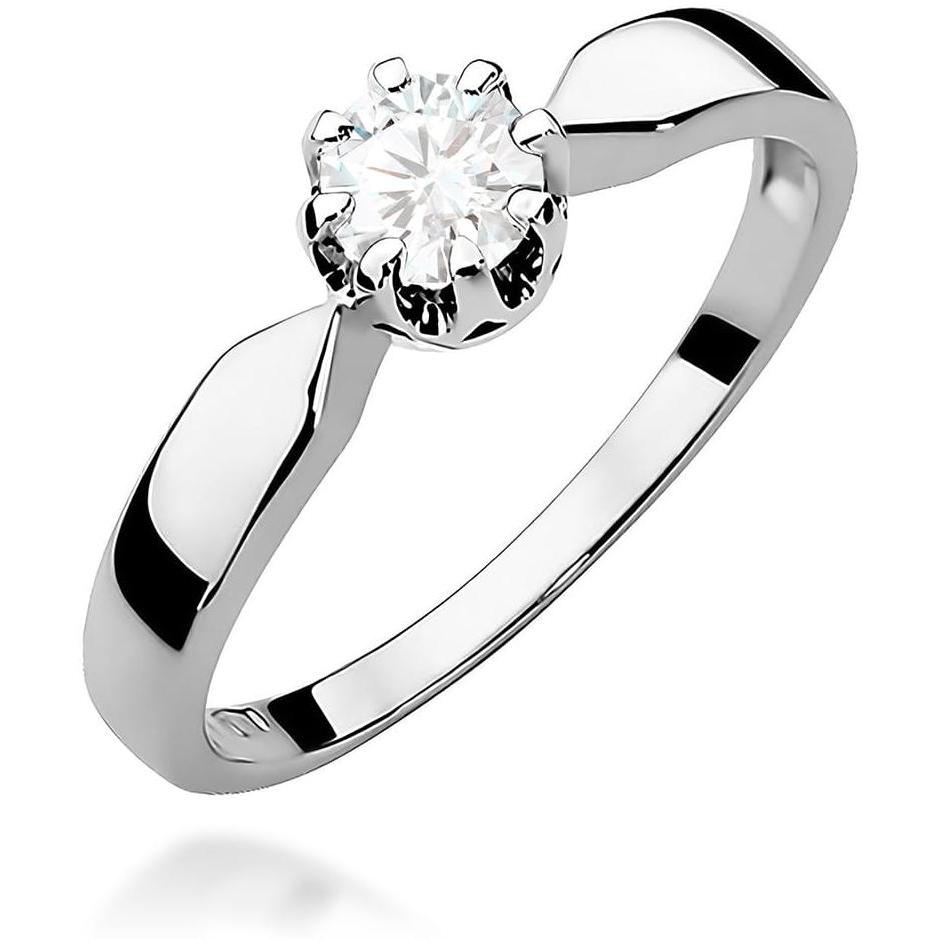 Zaręczynowy pierścionek z białego złota z brylantem 0,40 ct Best Diamonds B0456-PI-AUB-DIW-12-OK 