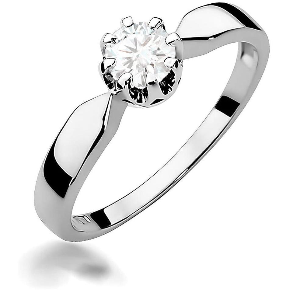Zaręczynowy pierścionek z białego złota z brylantem 0,50 ct Best Diamonds B0456-PI-AUB-DIW-14-OK 