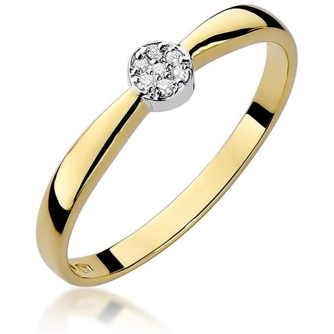 Złoty pierścionek zaręczynowy z brylantami Best Diamonds B0644-PI-AUZ-DIW-02-00 