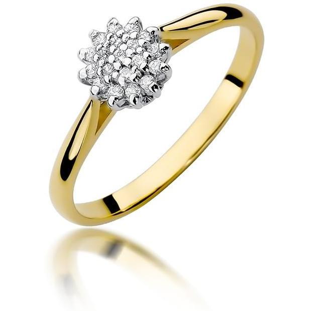 Wielokamieniowy pierścionek zaręczynowy z brylantami Best Diamonds B0802-PI-AUZ-DIW-02-00 