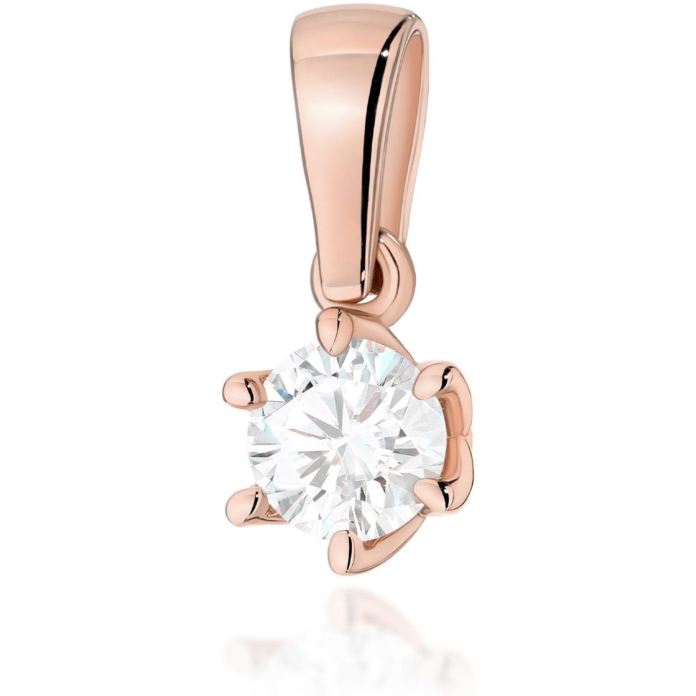 Zawieszka z różowego złota próby 585 z diamentem 0,40 ct Best Diamonds B1150-ZA-AUR-DIW-04-OK 