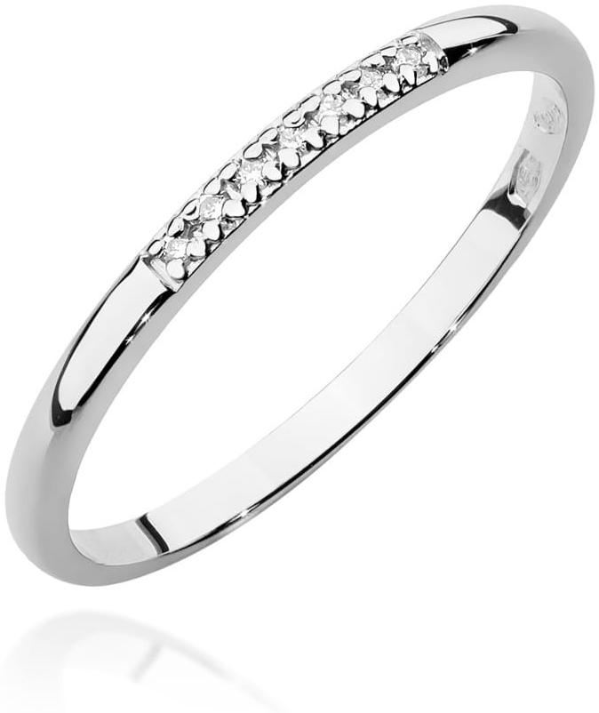 Pierścionek z białego złota obrączka z brylantami Best Diamonds B1214-PI-AUB-DIW-02-00 