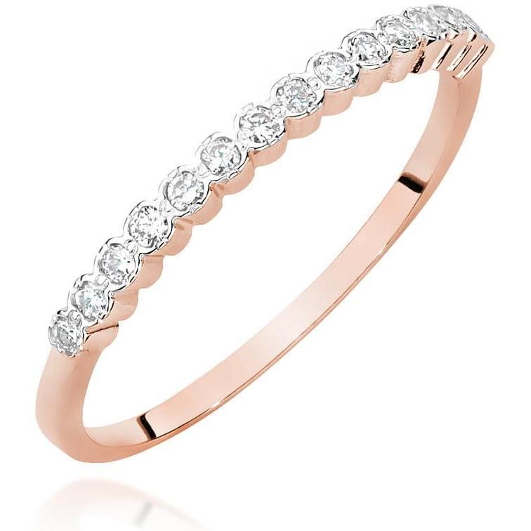 Pierścionek z różowego złota próby 585 z diamentami Best Diamonds B1270-PI-AUR-DIW-02-00 