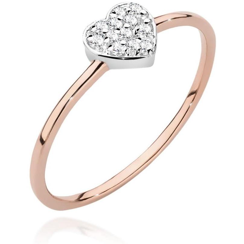 Pierścionek z różowego złota próby 585 z diamentami Best Diamonds B1282-PI-AUR-DIW-02-00 