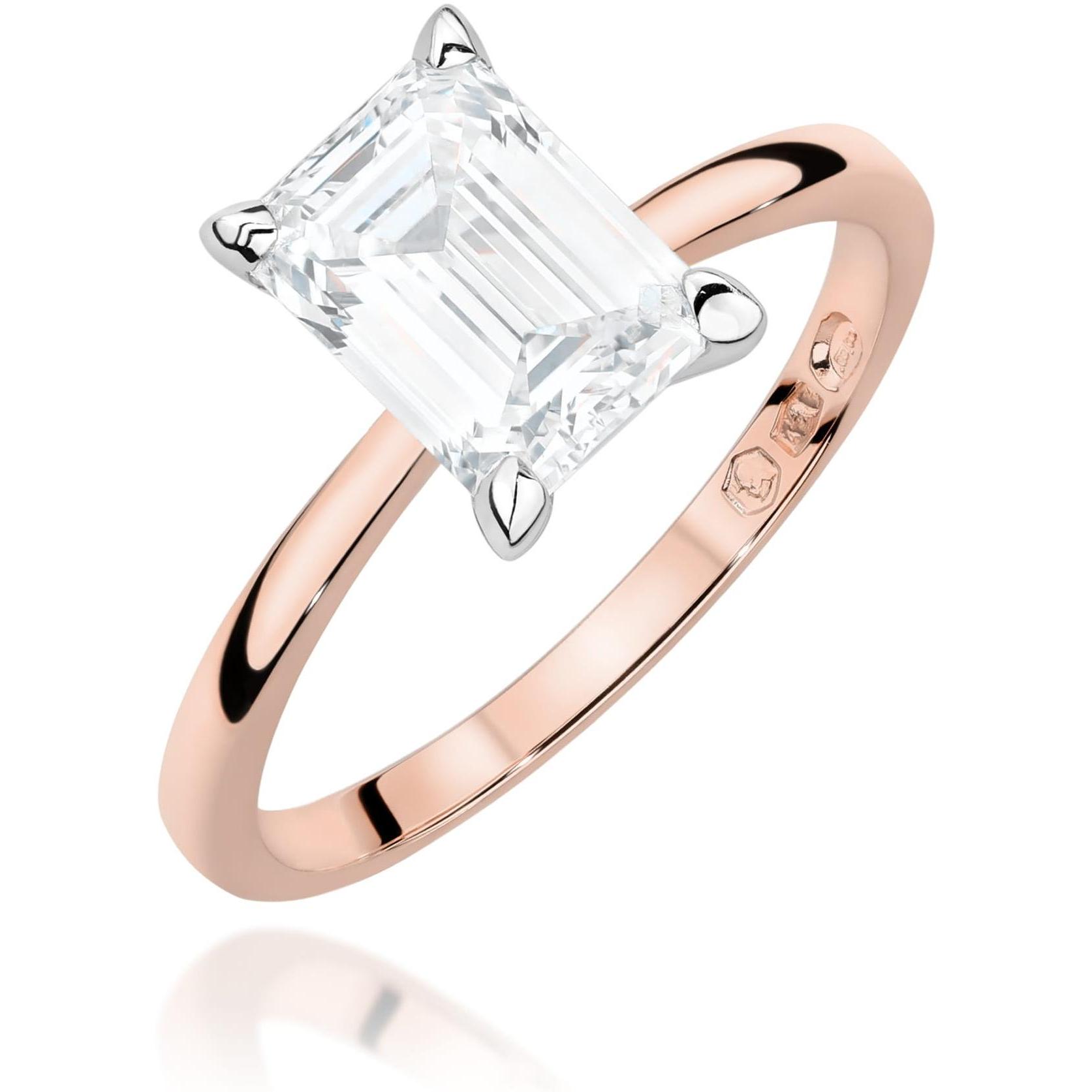 Pierścionek z różowego złota próby 585 z diamentem laboratoryjnym 2,00 ct Best Diamonds B1382-PI-AUR-LDW-02-ON 