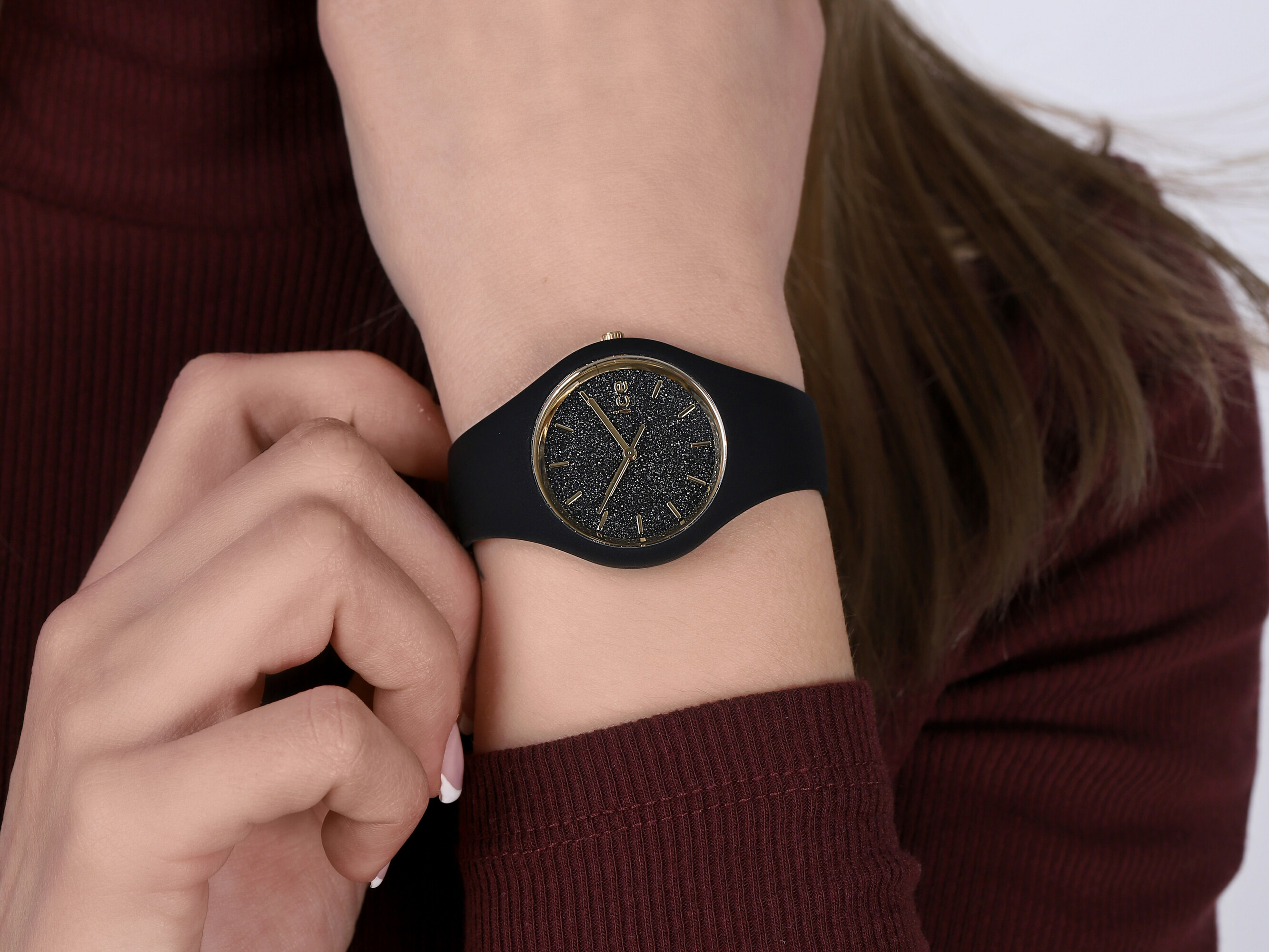 ICE Watch ICE.001349 ICE glitter black rozm. S Ice-Glitter fashion/modowy zegarek czarny - miniatura 5
