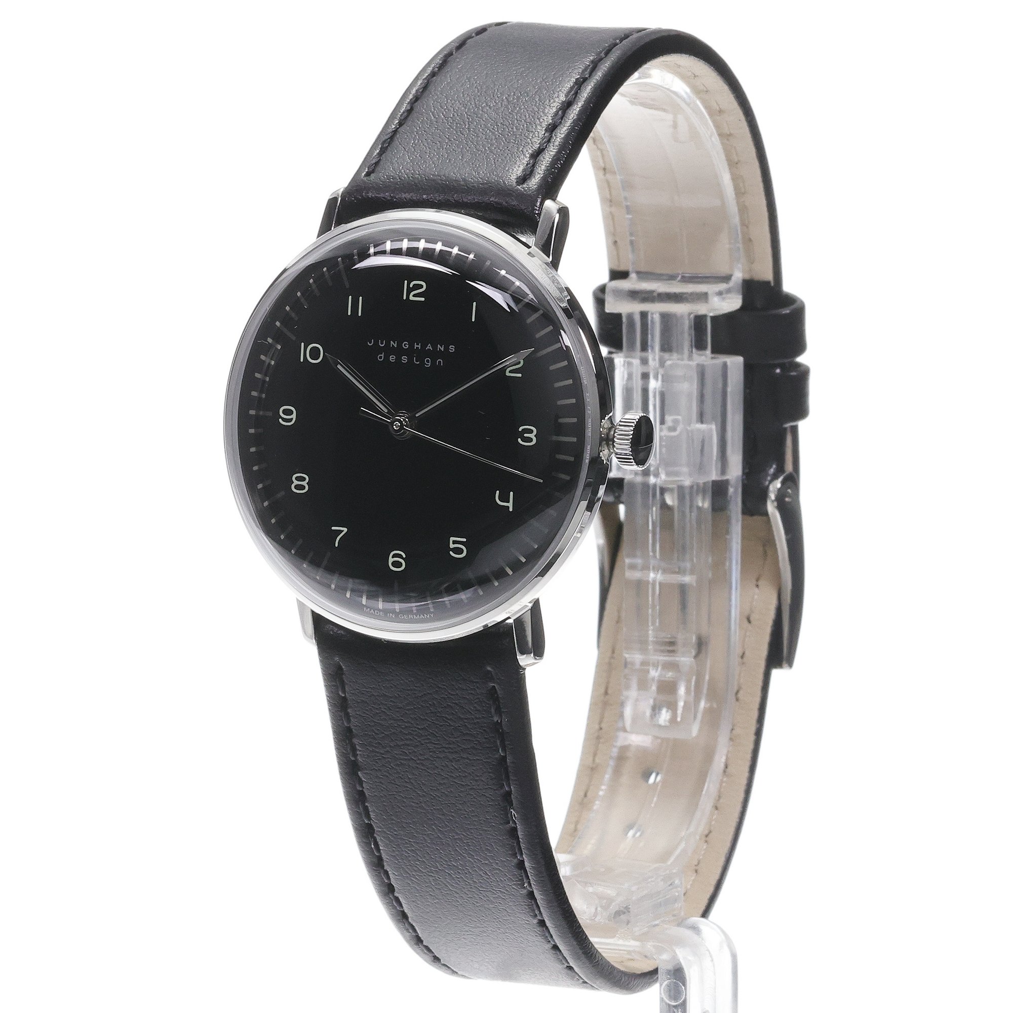 Junghans 27-370202 zegarek srebrny klasyczny Max Bill pasek - miniatura 2