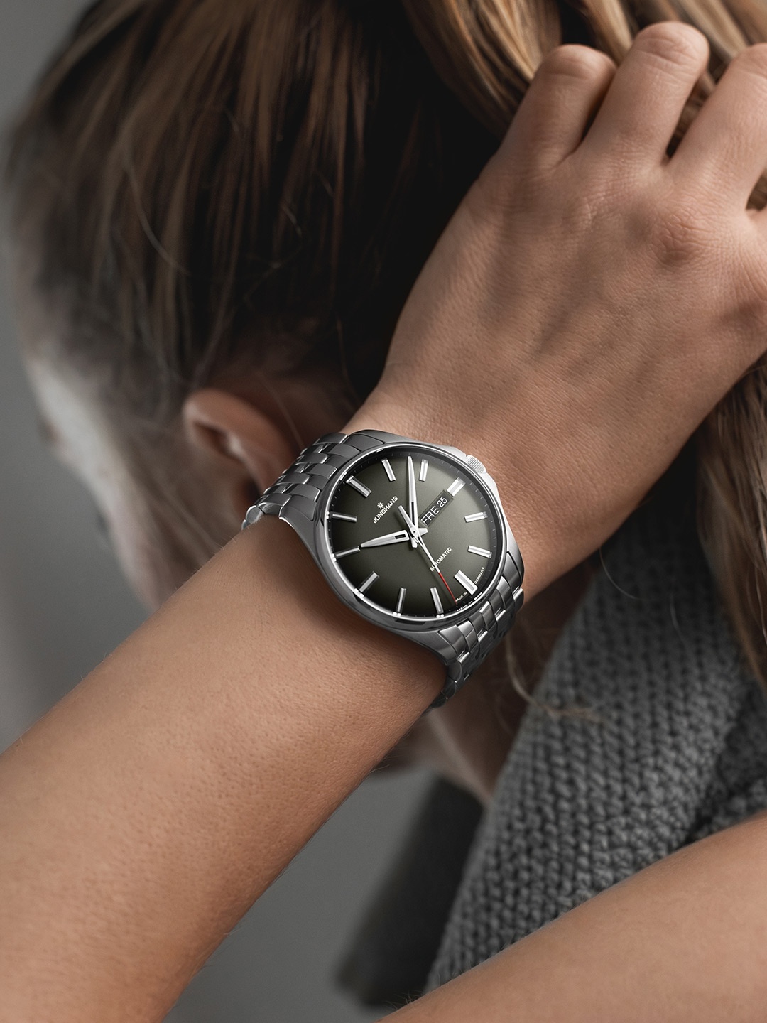 Junghans 27-421044 Meister S Automatic 41mm zegarek klasyczny Meister - miniatura 4
