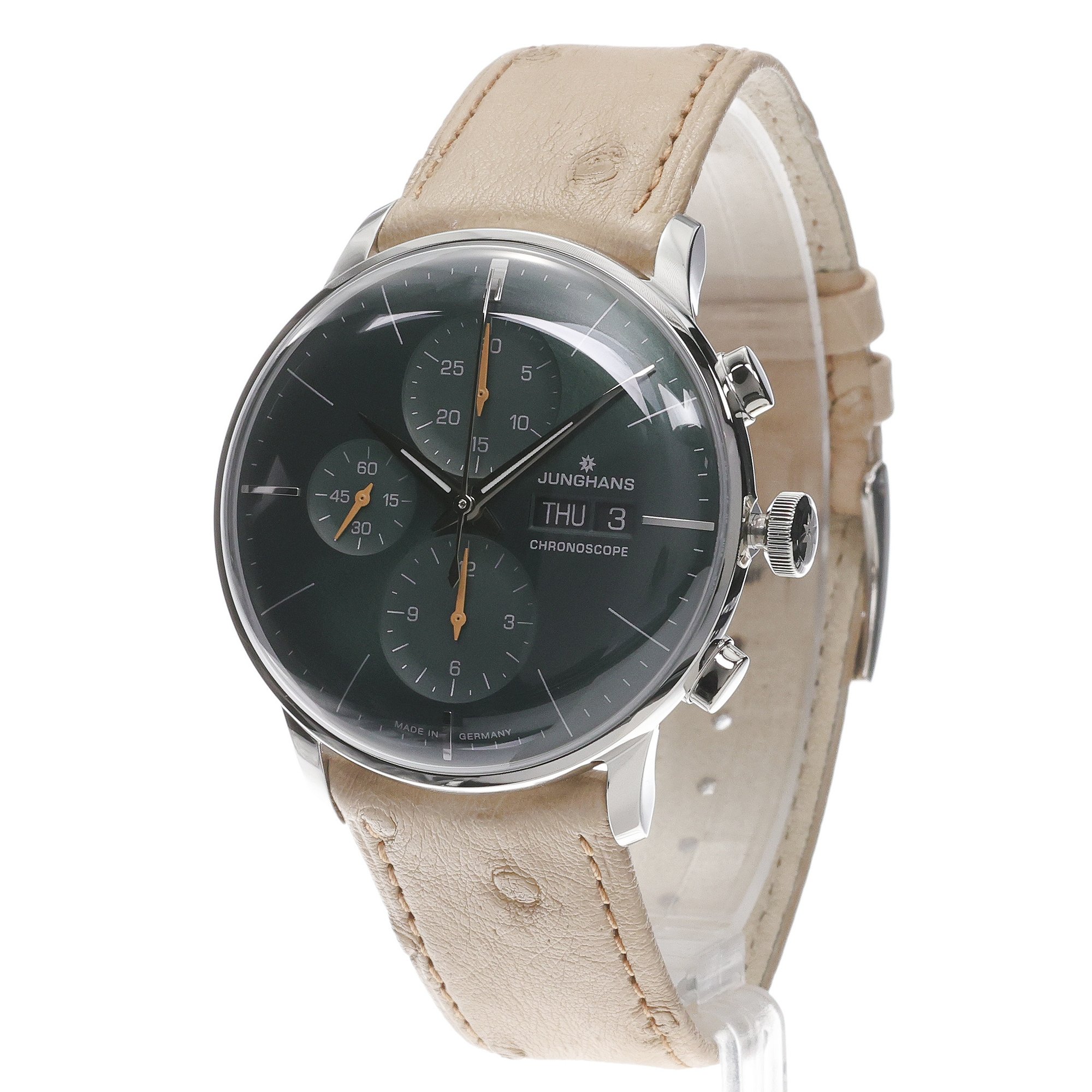 Junghans 27-422203 zegarek srebrny elegancki Meister pasek - miniatura 2
