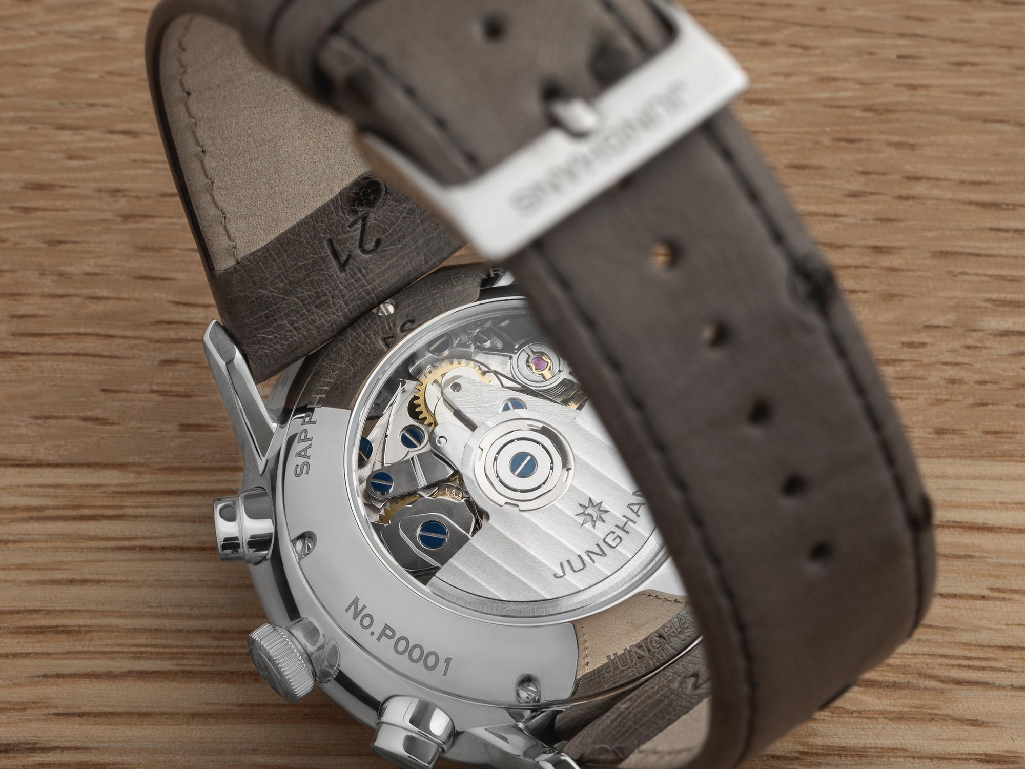 Junghans 27-422302 Meister Chronoscope 41mm Meister elegancki zegarek srebrny - miniatura 8