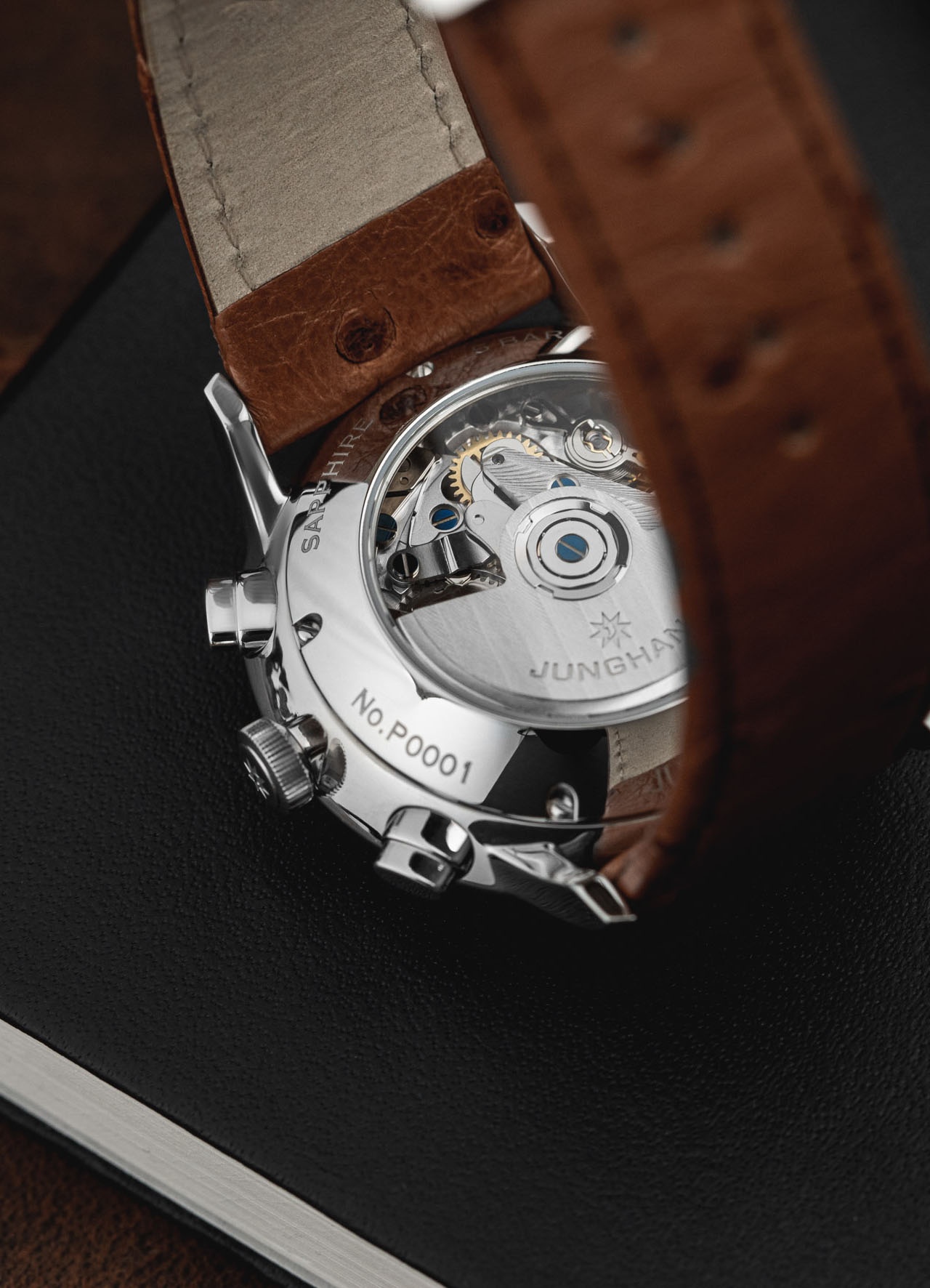 Junghans 27-422403 Meister Chronoscope English Date zegarek elegancki Meister - miniatura 4