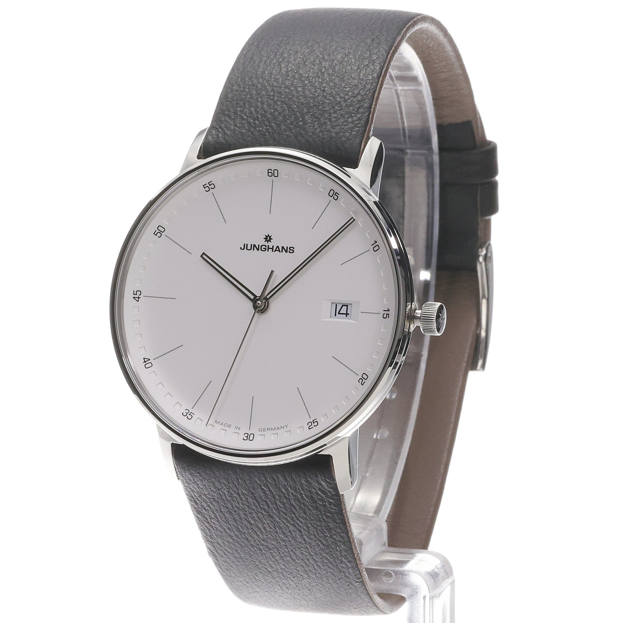 Junghans 41-488400 zegarek srebrny klasyczny Form pasek - miniatura 2