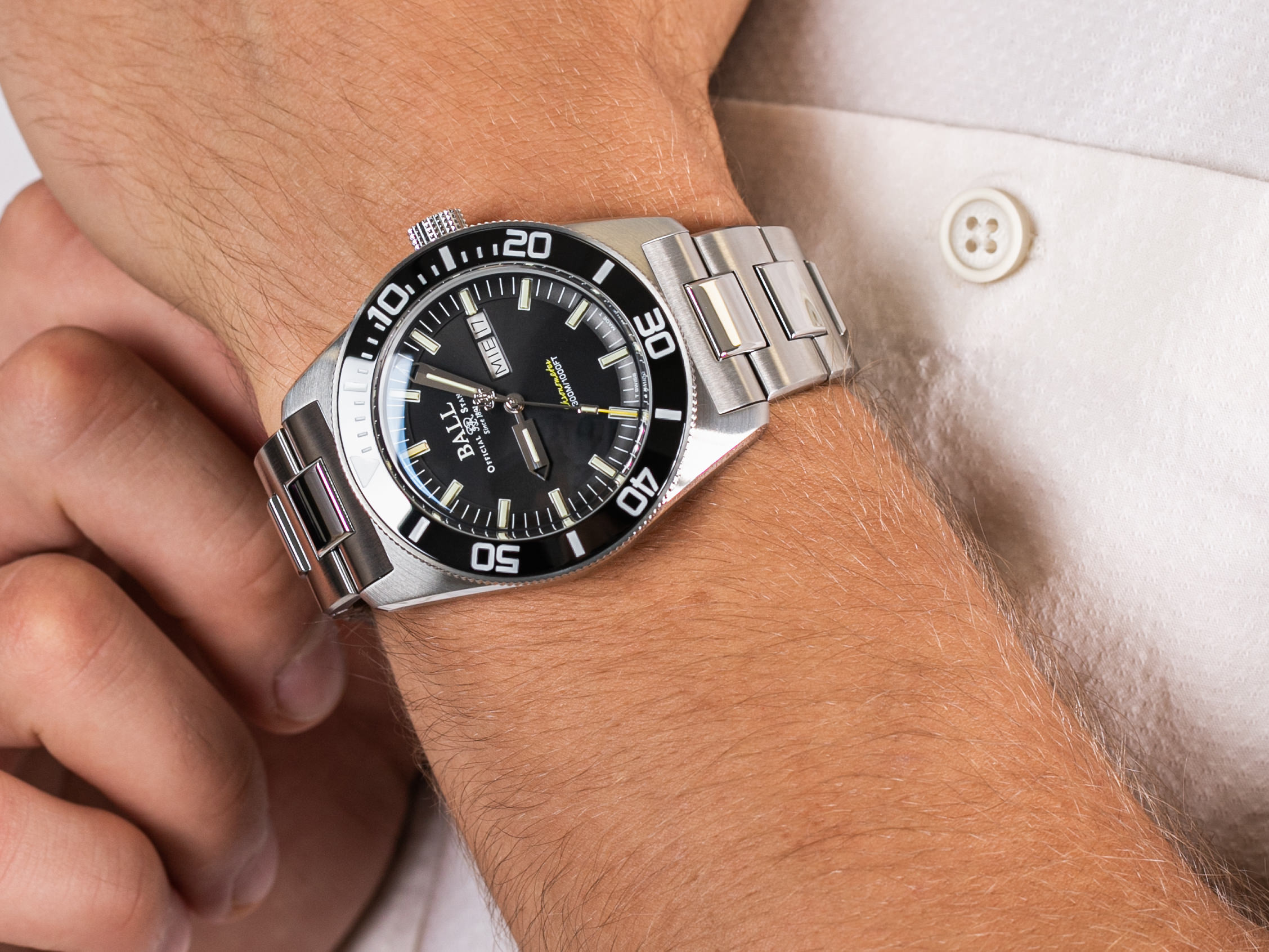Ball DM3308A-SC-BK Engineer Master II Skindiver Heritage Automatic Chronometer zegarek klasyczny Engineer Master II - miniatura 2