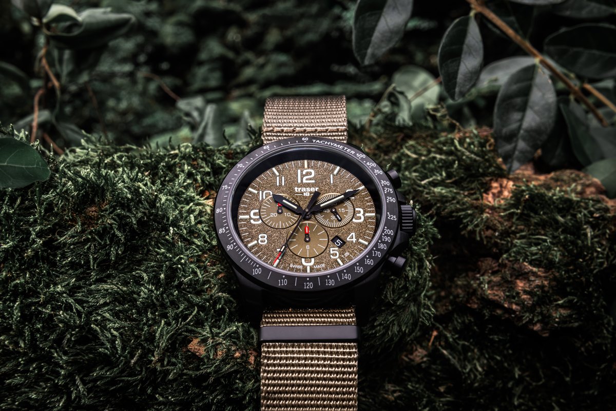 Traser TS-109459 P67 Officer Pro Chronograph Khaki NATO zegarek wojskowy P67 Officer Pro - miniatura 9