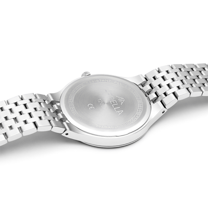 L12002.5133DQ zegarek srebrny klasyczny Diamonds bransoleta - miniatura 3