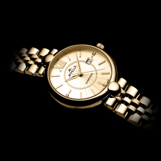 L500111161DQ zegarek złoty elegancki Bransoleta bransoleta - miniatura 7