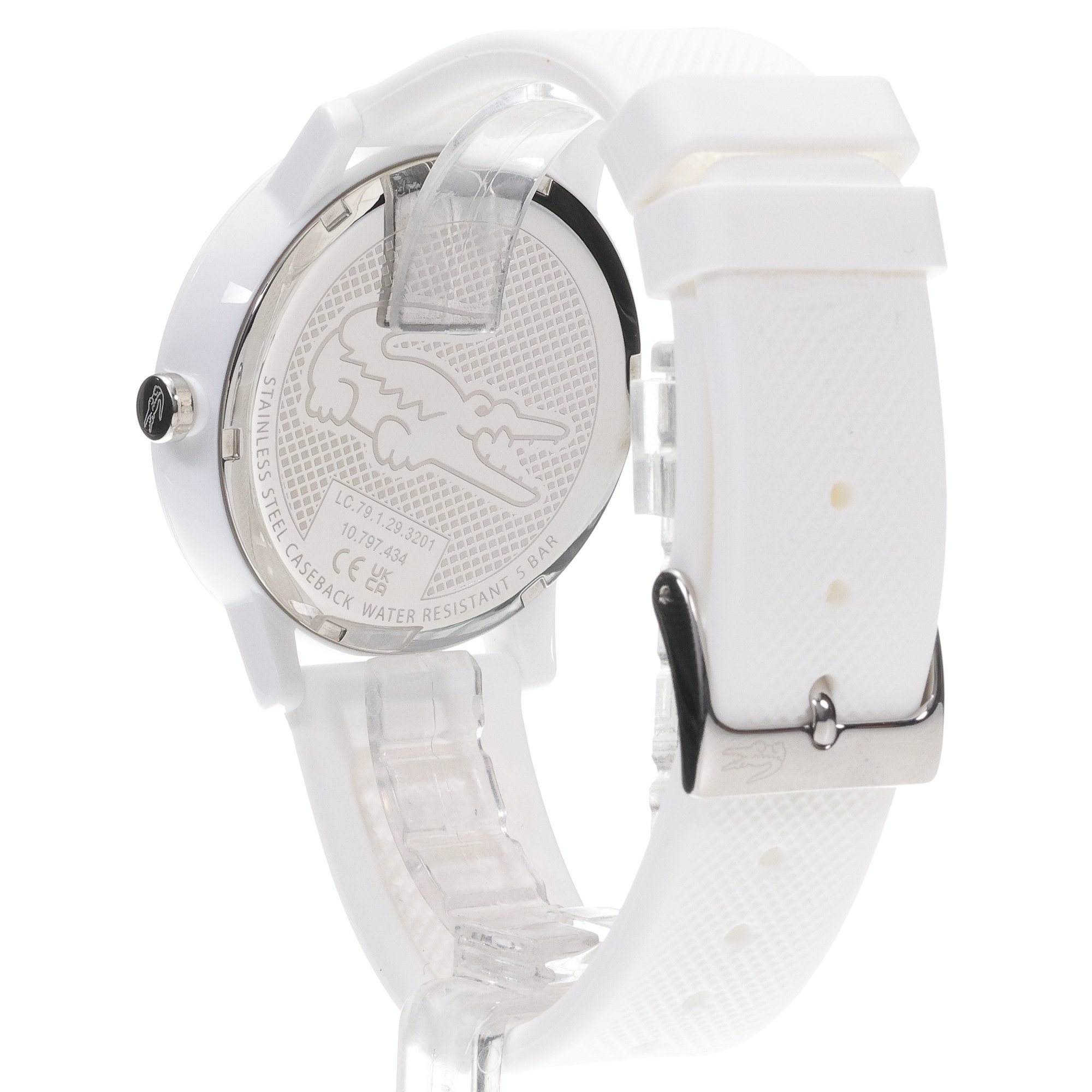 Lacoste 2011308 zegarek biały klasyczny Męskie pasek - miniatura 4