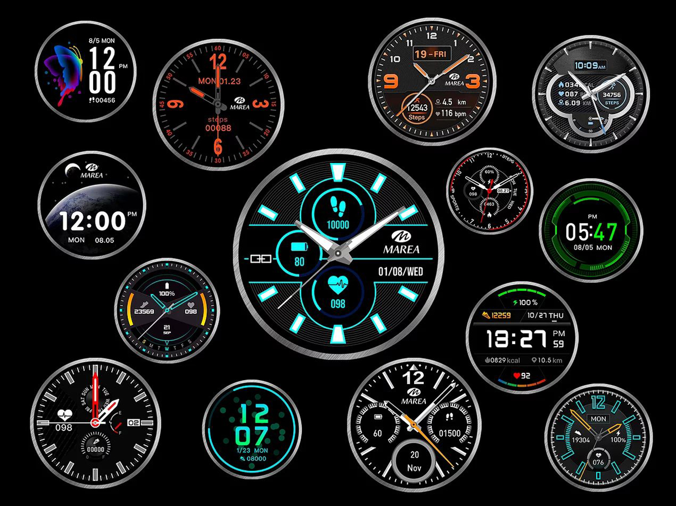 Marea B58003/2 zegarek męski Smartwatch - miniatura 3