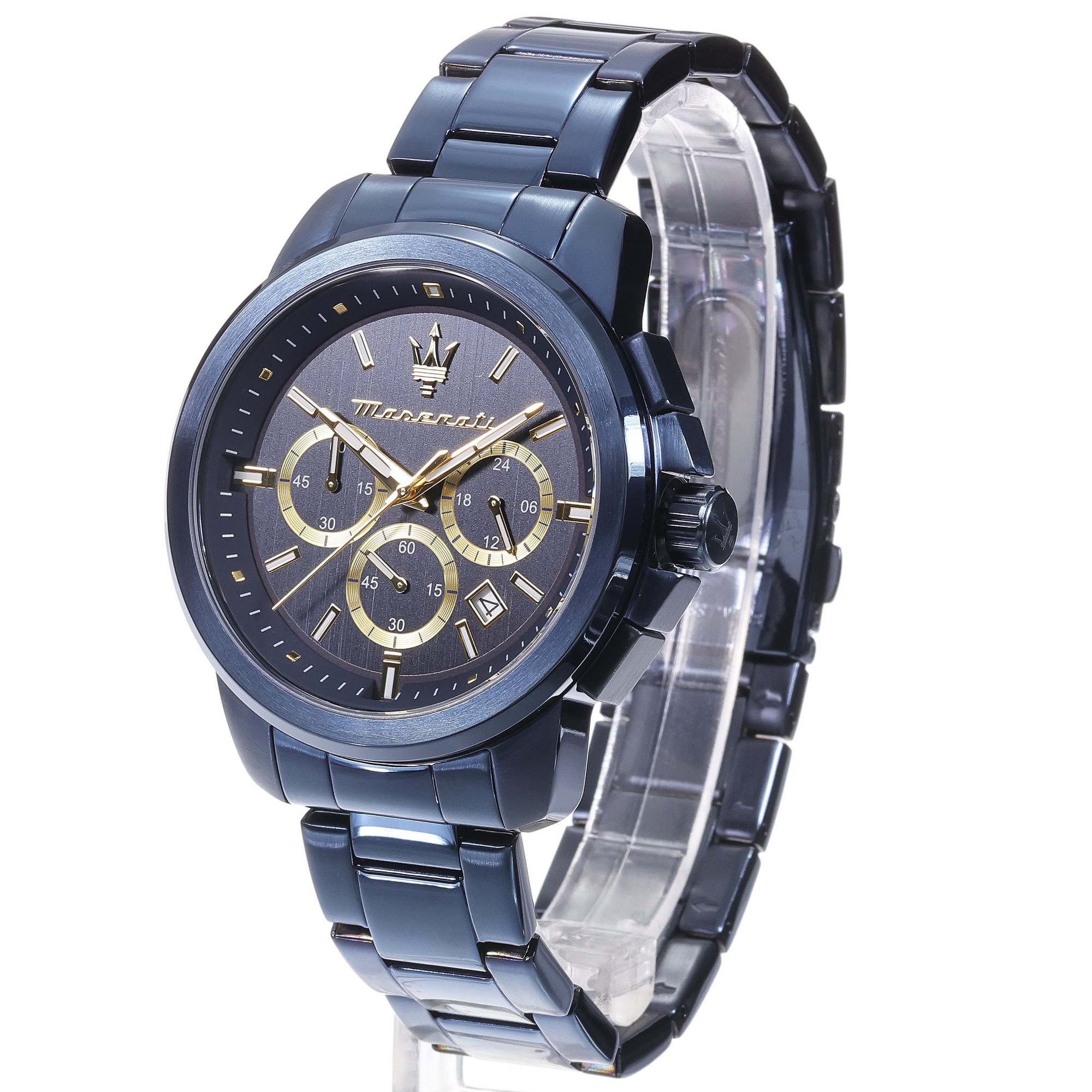 Maserati R8873621042 zegarek niebieski sportowy Successo bransoleta