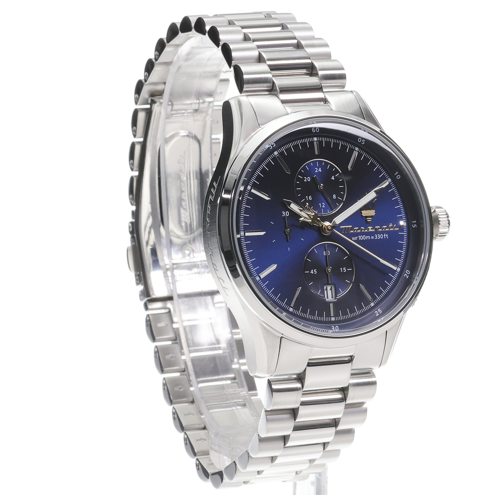 Maserati R8873624004 zegarek srebrny klasyczny Sorpasso bransoleta