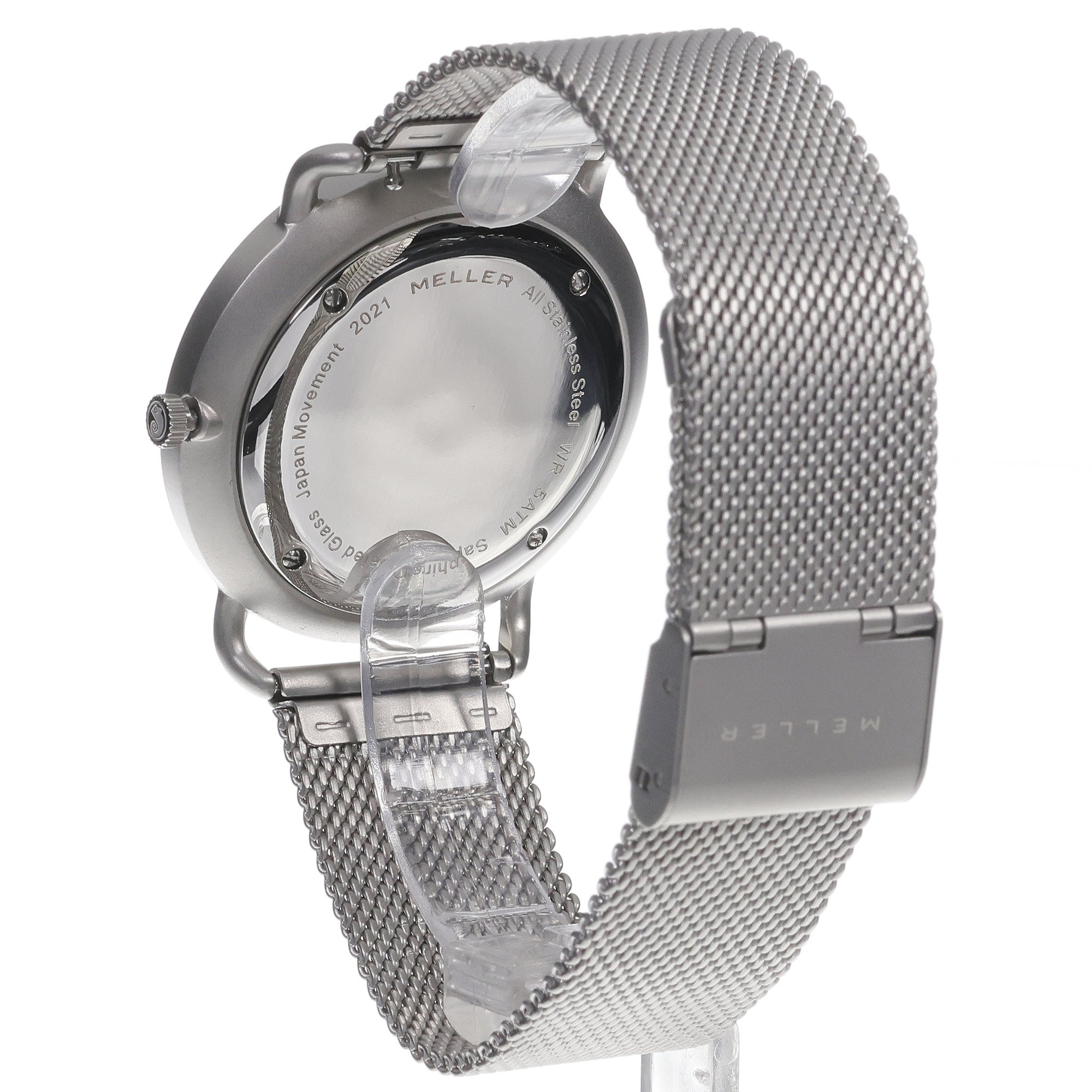 Meller 3PN-2SILVER Denka Denka Silver zegarek męski klasyczny mineralne z powłoką szafirową - miniatura 4