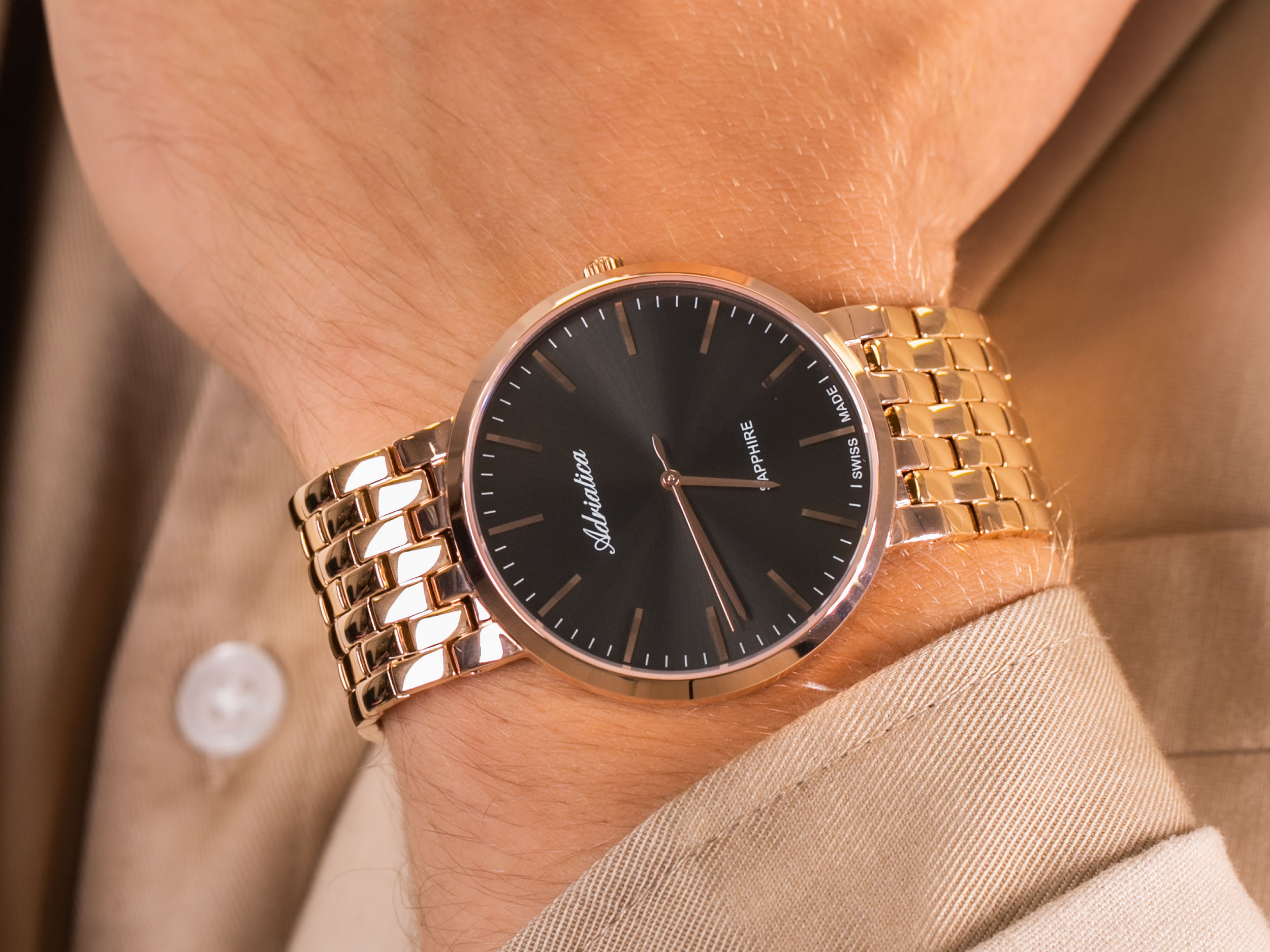 Adriatica A1281.9116Q zegarek elegancki Bransoleta