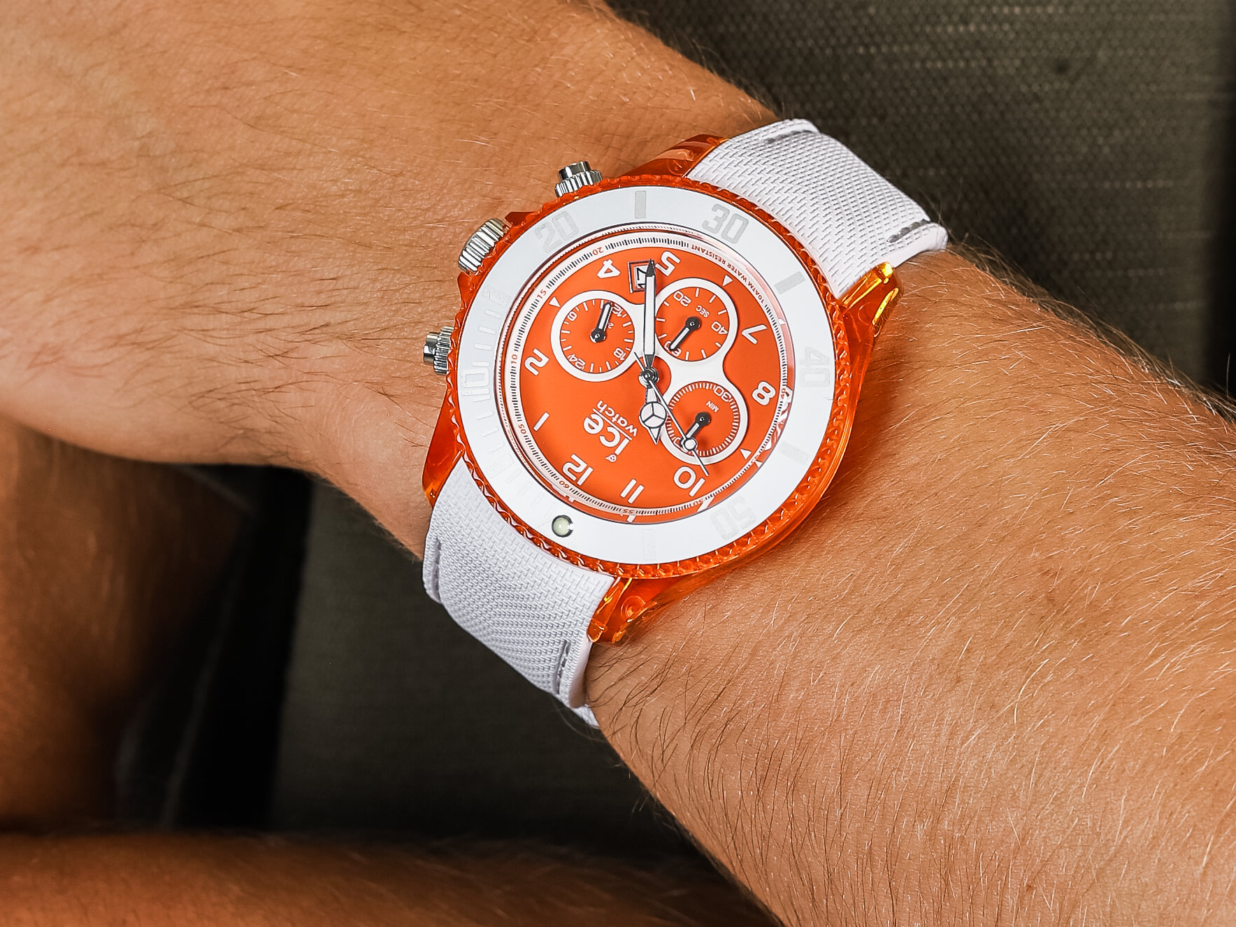 ICE Watch ICE.014221 Ice Dune White Orange Red Rozm. L zegarek fashion/modowy ICE-Dune - miniatura 2